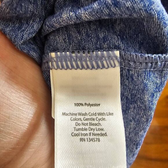 Vineyard Vines Mens Blue Neon Green Logo Long Sleeve Hood Shirt S - Picture 7 of 7